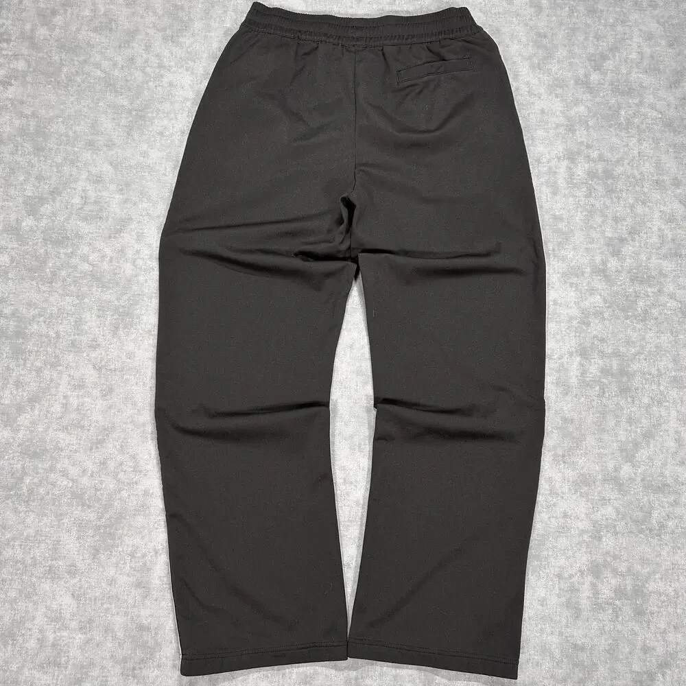 Vintage Fila Black Fleece Track Pants Mens Medium Basketball Warm Up Y2K